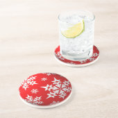 Snowflakes Holiday Onderzetter (Zijkant)
