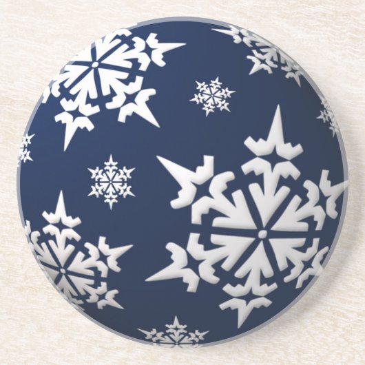 Snowflakes Holiday Onderzetter (Voorkant)