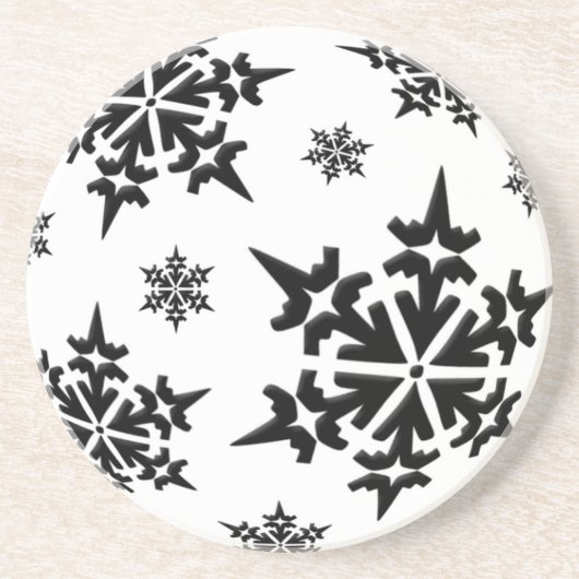 Snowflakes Holiday Onderzetter (Voorkant)
