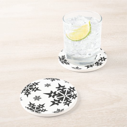 Snowflakes Holiday Onderzetter (Zijkant)