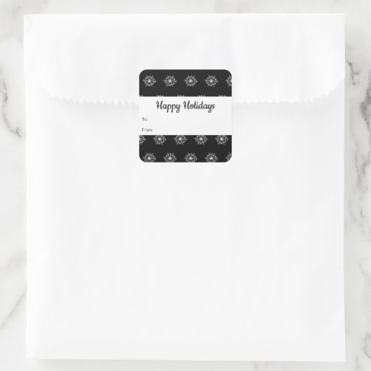 Snowflakes Holiday Sticker Labels  (Tas)