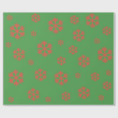 Snowflakes Holliday Wrapping Paper Cadeaupapier (Vlak)