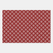 Snowflakes, Holly Berries en Bogen Inpakpapier Vel (Voorkant)