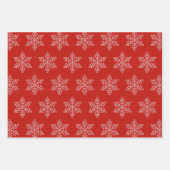 Snowflakes Homespun Pattern Kerstmis Inpakpapier Vel (Voorkant 2)