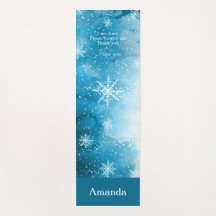 Snowflakes Ice Blue met naam 