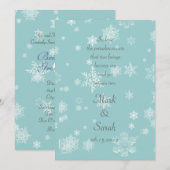 Snowflakes Kaart (Voorkant / Achterkant)