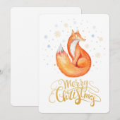 Snowflakes-kaart voor fijne kerst feestdagenkaart (Voorkant / Achterkant)