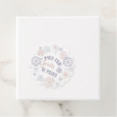 Snowflakes kerst bedankjes labels (In situ)