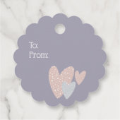 Snowflakes kerst bedankjes labels (Achterkant)