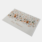  Snowflakes kerst Deurmat (Schuin)