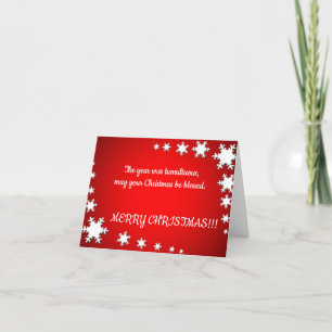 Snowflakes kerst feestdagen kaart