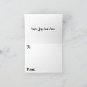 Snowflakes kerst feestdagen kaart (Binnen)