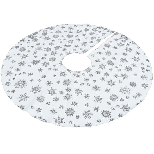 Snowflakes kerst kerstboom rok (Gekanteld)