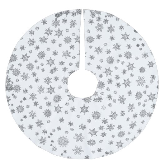 Snowflakes kerst kerstboom rok (Voorkant)