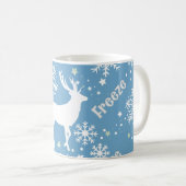 Snowflakes kerst koffiemok (Voorkant rechts)