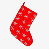 Snowflakes kerst stoppen grote kerstsok (Voorkant (Hangend))
