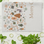 Snowflakes kerst  Theedoek (Gevouwen)