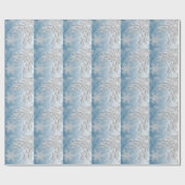 Snowflakes kerstairachtergrond voor feestdagen cadeaupapier (Vlak)