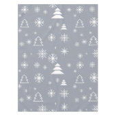 Snowflakes kerstbomen moderne feestdagen tafelkleed (Voorkant)