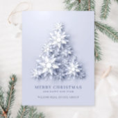 Snowflakes kerstboom bedrijfsgroet briefkaart