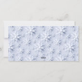 Snowflakes kerstboom bedrijfsgroet feestdagenkaart (Achterkant)