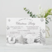 Snowflakes, kerstboomblazers kaart (Staand voorkant)