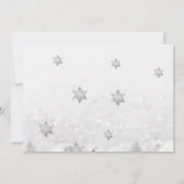 Snowflakes, kerstboomblazers kaart (Achterkant)