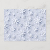 Snowflakes kerstboomgaard Kaart feestdag (Achterkant)