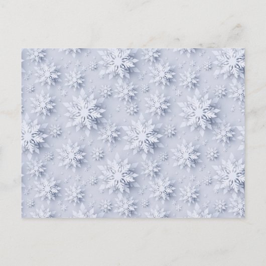 Snowflakes kerstboomgaard Kaart feestdag (Achterkant)