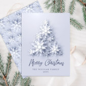 Snowflakes kerstboomgaard Kaart feestdag