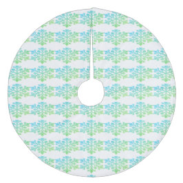 Snowflakes kerstboomrok fleece kerstboom rok