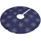 Snowflakes kerstboomrok kerstboom rok (Gekanteld)