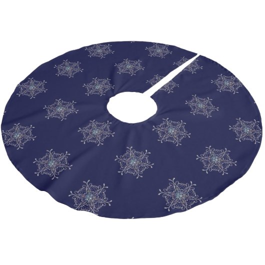 Snowflakes kerstboomrok kerstboom rok (Gekanteld)