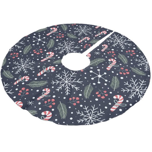 Snowflakes, kerstboomrokken kerstboom rok (Gekanteld)