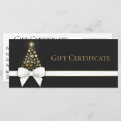 Snowflakes kerstboomroop zwarte grijze kaartje (Voorkant / Achterkant)