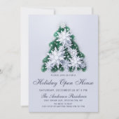 Snowflakes kerstboomvakantie kaart (Voorkant)