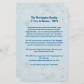 Snowflakes kerstbriefjaar in Review Briefpapier (Voorkant / Achterkant)