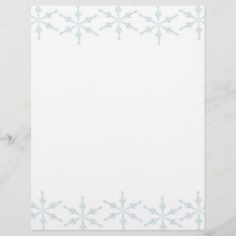 Snowflakes kerstbriefpapier