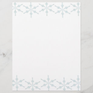 Snowflakes kerstbriefpapier