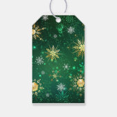 Snowflakes, kerstcadeaus voor feestdagen cadeaulabel (Achterkant)