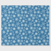 Snowflakes kerstcadeautjes cadeaupapier (Vlak)
