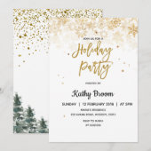 Snowflakes kerstfeestdag kaart (Voorkant / Achterkant)