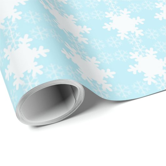 Snowflakes kerstfeestdagen cadeaupapier (Rol Hoek)