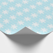 Snowflakes kerstfeestdagen cadeaupapier (Hoek)