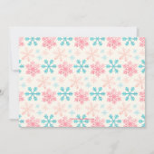 Snowflakes kerstfoto feestdagenkaart (Achterkant)