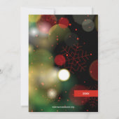 Snowflakes kerstfoto feestdagenkaart (Achterkant)