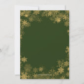 Snowflakes kerstfoto feestdagenkaart (Achterkant)