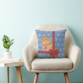 Snowflakes kersthamster kussen (Stoel)