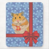 Snowflakes kersthamster muismat (Voorkant)