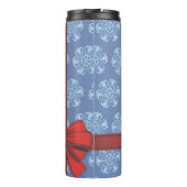 Snowflakes kersthamster thermosbeker (Achterkant)